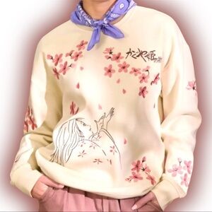 Studio Ghibli The Tale Of The Princess Kaguya Cherry Blossom Sweatshirt